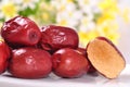 Red jujubes Royalty Free Stock Photo